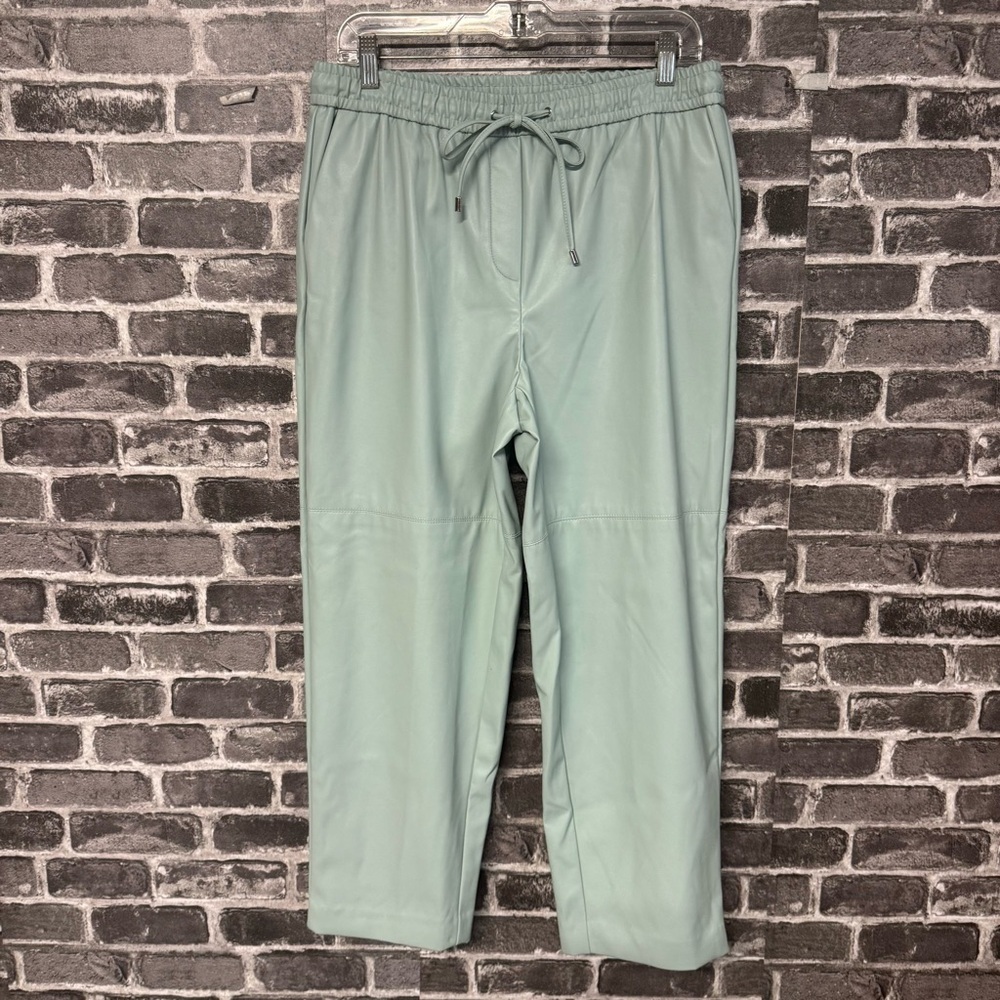 NWT Calvin Klein faux leather pants Light mint green